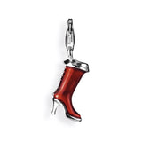 Sexy Charm Stiefel aus Silber mit Brandlack und Karabiner