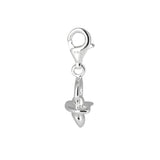 Charm Schnulli aus Silber mit Karabiner