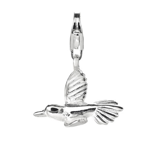 Animal Charm Vögelchen aus Silber mit Karabiner