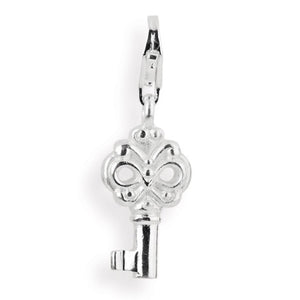 Symbols Charm Schlüssel aus Silber mit Karabiner