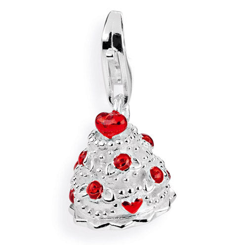 Sweet Charm Torte aus Silber mit Brandlack und Karabiner