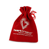 Crown of my Heart Herz Ohrstecker aus Silber mit Brandlack