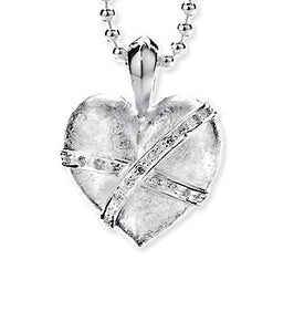 My only One mittlerer Herz Anhänger aus Silber mit Zirkoniapavée