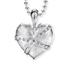 My only One mittlerer Herz Anhänger aus Silber mit Zirkoniapavée
