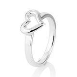 Deep in my Heart Herz Ring aus Silber