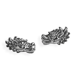 Dragon Drachen Ohrstecker aus Silber geschwärzt
