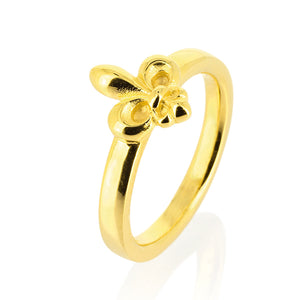 F´lys Lilien Ring aus Silber goldplattiert