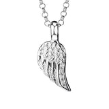 Fly with Me breiter Flügel Anhänger aus Silber mit Zirkoniapavée