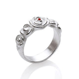 Hildegard K Rosen Ring aus Silber mit Rubin