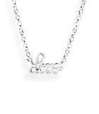 Love, Collier aus Silber mit Zirkonia.