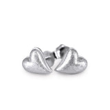 Crown of my Heart Herz Ohrstecker aus Silber