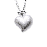 Crown of my Heart mittlerer Herz Anhänger aus Silber