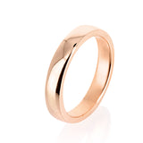 Style & Go Steckring klassischer Ring aus Silber rotgoldplattiert