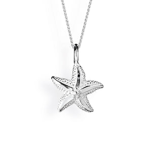 Sealife Mini Seestern Anhänger aus Silber