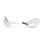 Light as a Feather Feder Ohrstecker aus Silber